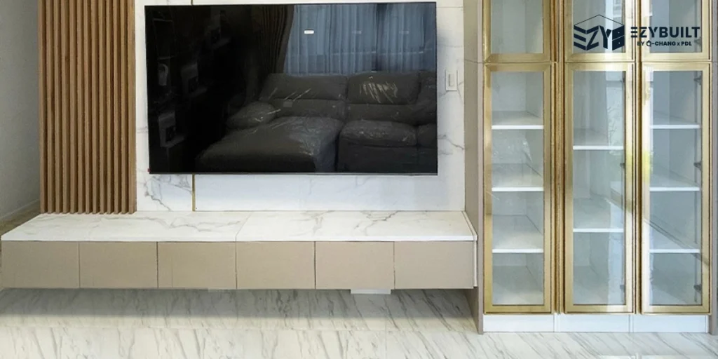 เฟอร์นิเจอร์ Fit-in สามารถออกแบบชั้นวางทีวีได้ตามความต้องการ