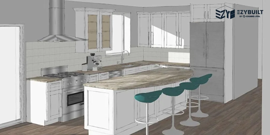 SketchUp โปรแกรมออกแบบห้องครัวยอดนิยมในหมู่สถาปนิก