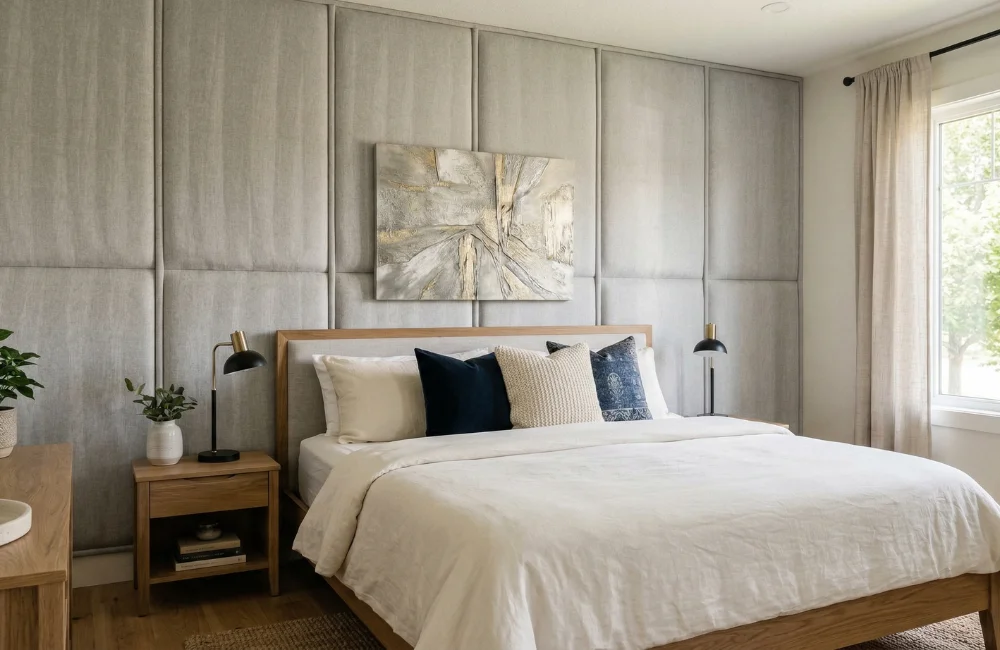 ตกแต่งผนังห้องด้วยการบุผ้า