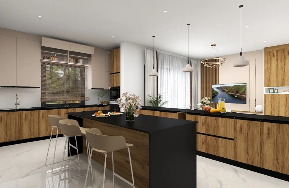 ไอเดียต่อเติมครัวหลังบ้านสไตล์ลอฟท์