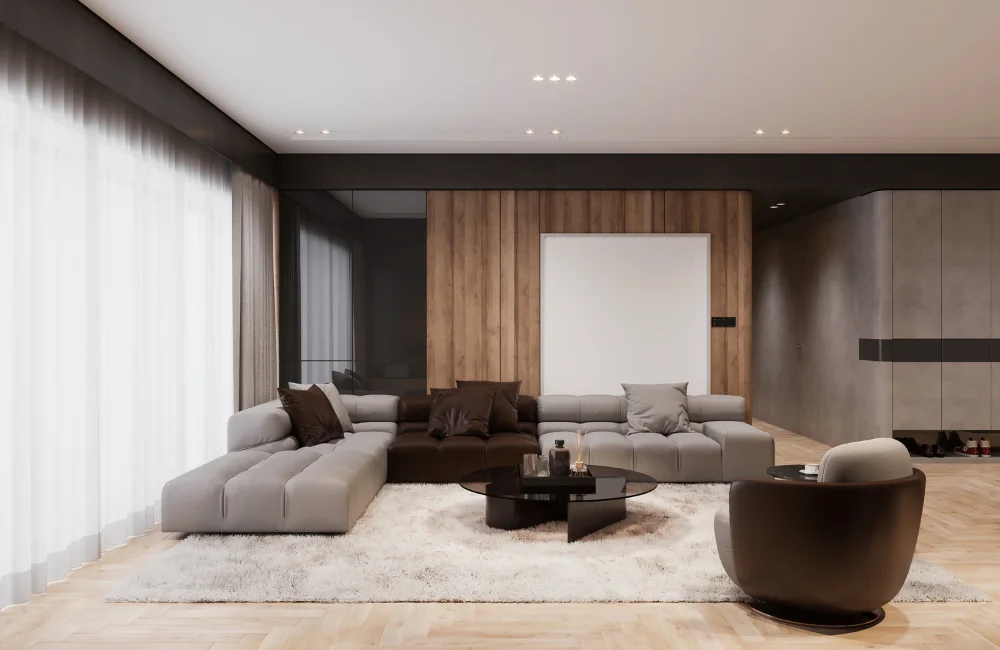  ปูพื้นด้วยพรมสีสว่าง
