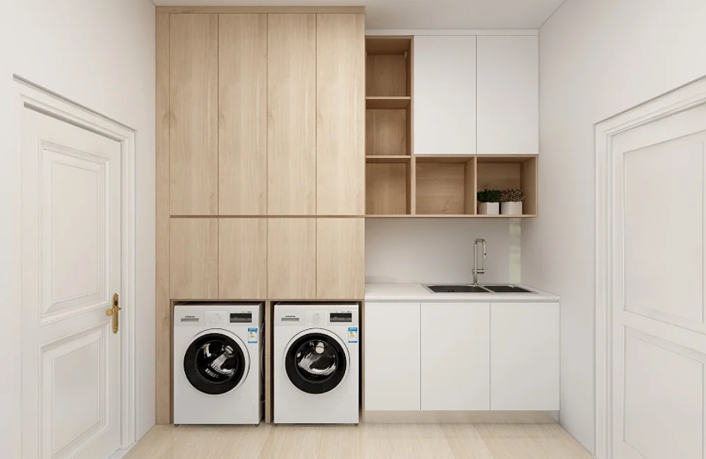 ไอเดียต่อเติมครัวหลังบ้านสไตล์มินิมอล