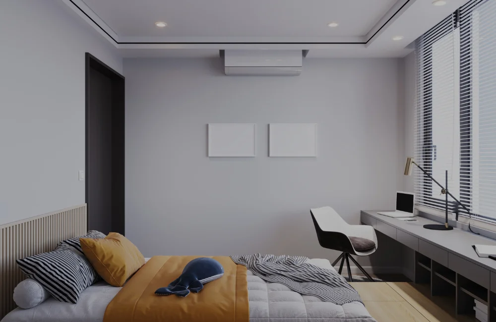 ไอเดียแต่งห้องนอนพร้อมมุมทำงาน