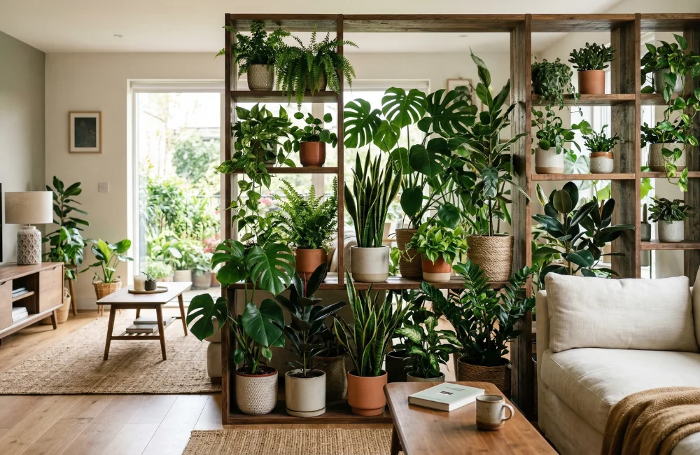 ไอเดียกั้นห้องด้วยไม้ประดับ