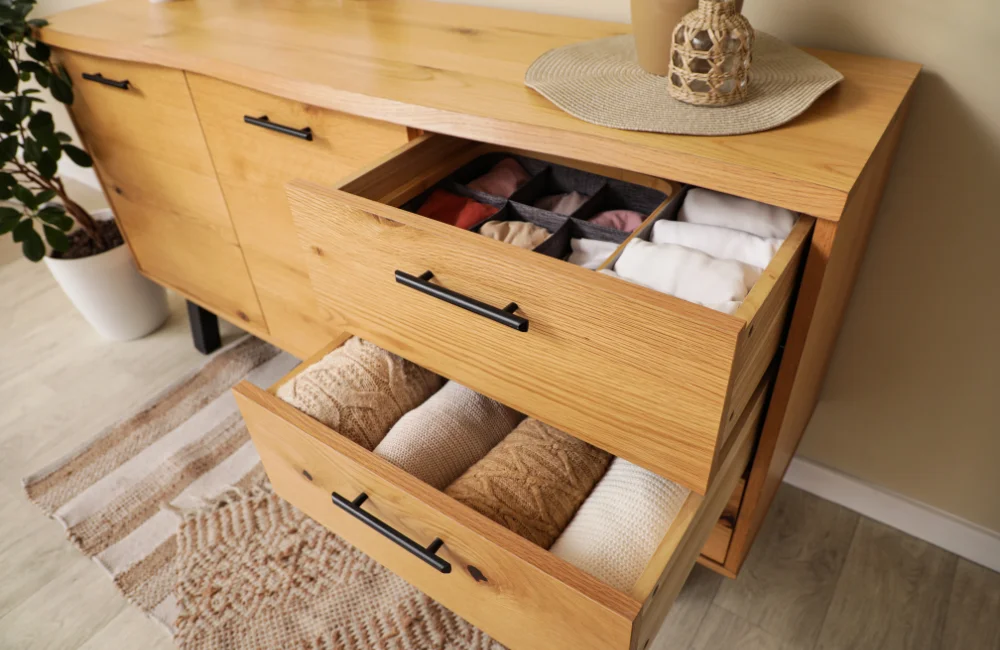 ใช้เฟอร์นิเจอร์หน้าบานทึบเพื่อลดมลภาวะทางสายตา