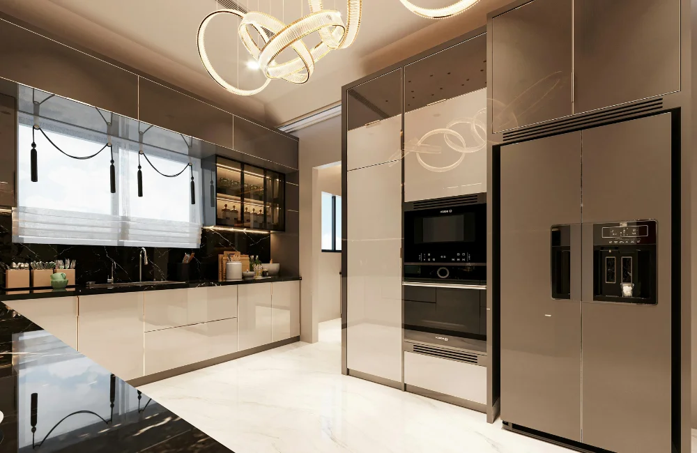 แต่งห้องครัวสวย ๆ สีทูโทน